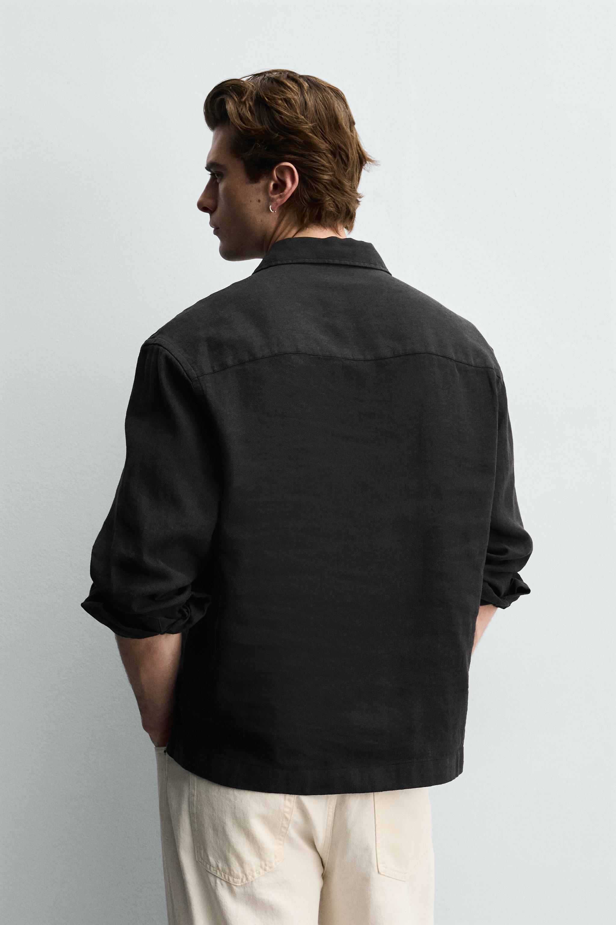 COTTON-LINEN POLO SHIRT